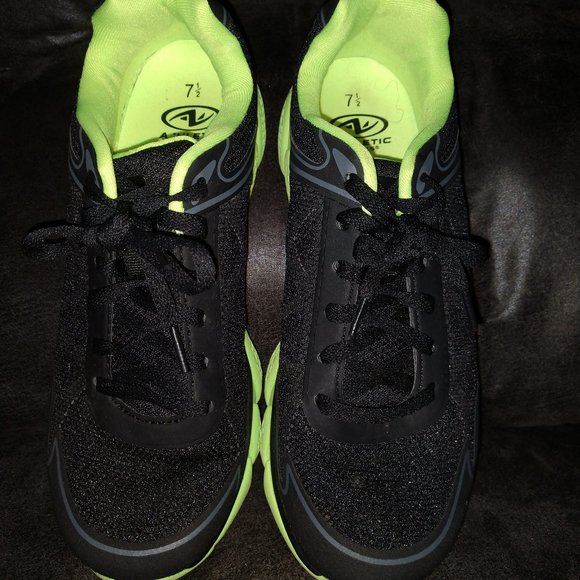 Athletic Works Shoes - COPY - ATHLETIC WORKS - SIZE 7.5 - BLACK & NEON SNEAKERS